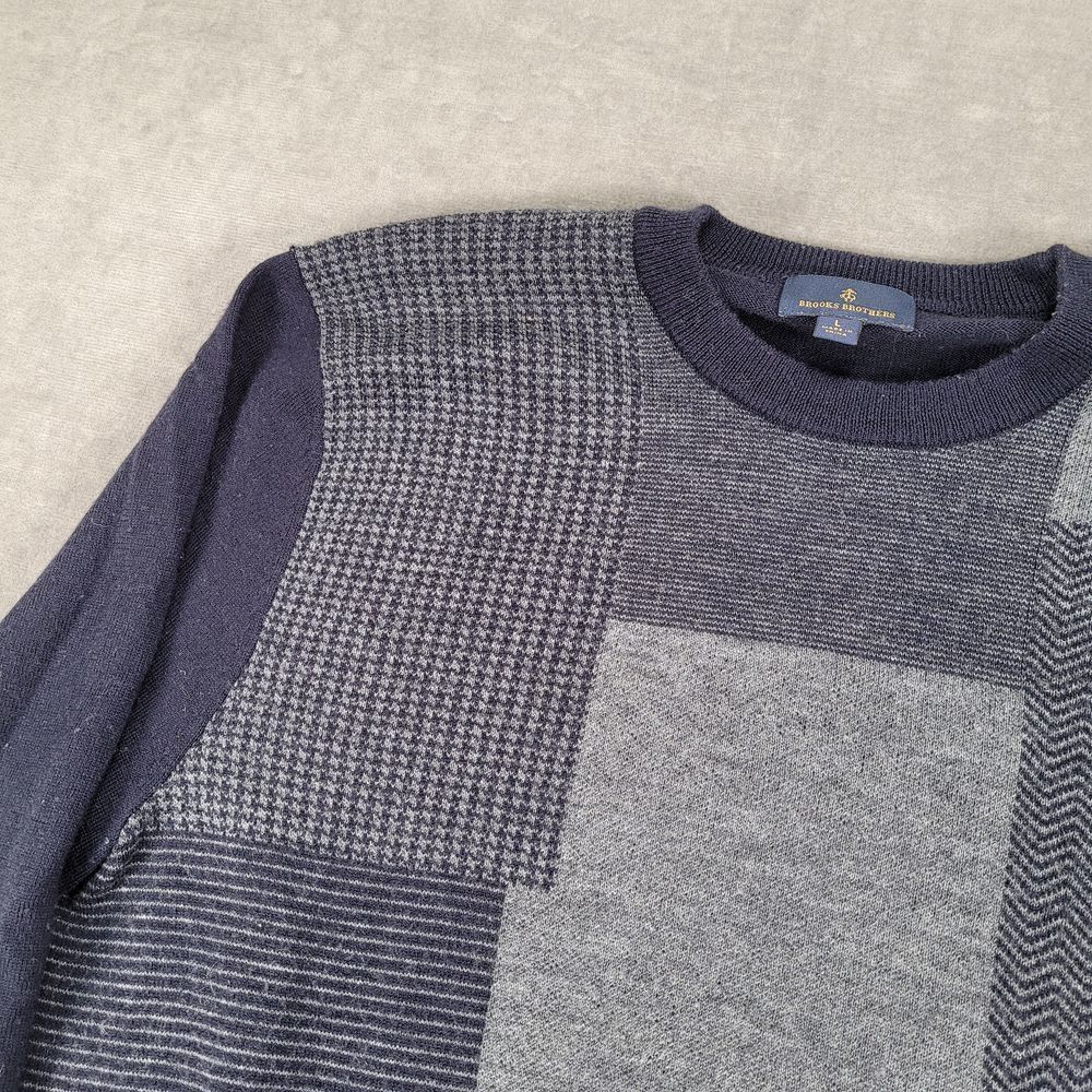 Brooks Brothers Patchwork Pattern Crewneck Sweate… - image 5